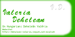 valeria dehelean business card